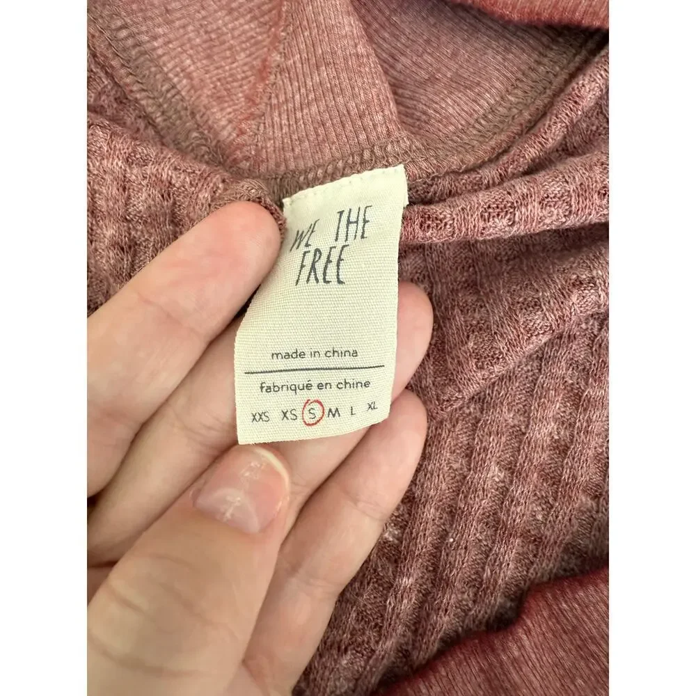 NWT Free People Southside Thermal Top Cinnamon Size Small